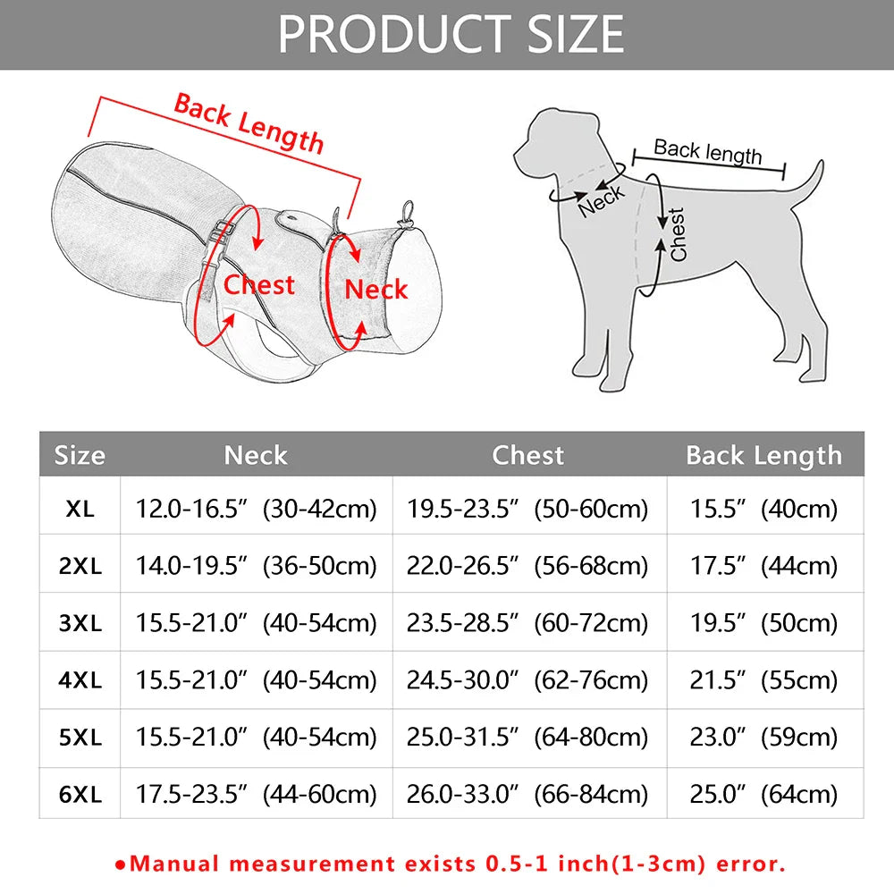 Waterproof Coat for Large Dogs