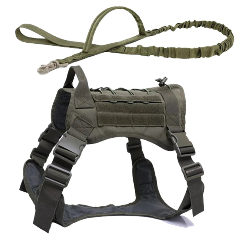 K9 Tactical Military Vest Pet German Shepherd Golden Retriever Tactical  Training Dog Harness and Leash Set For All Breeds Dogs