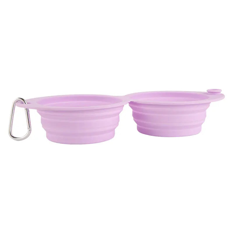 Silicone Foldable Slow Feeding Pet Bowl