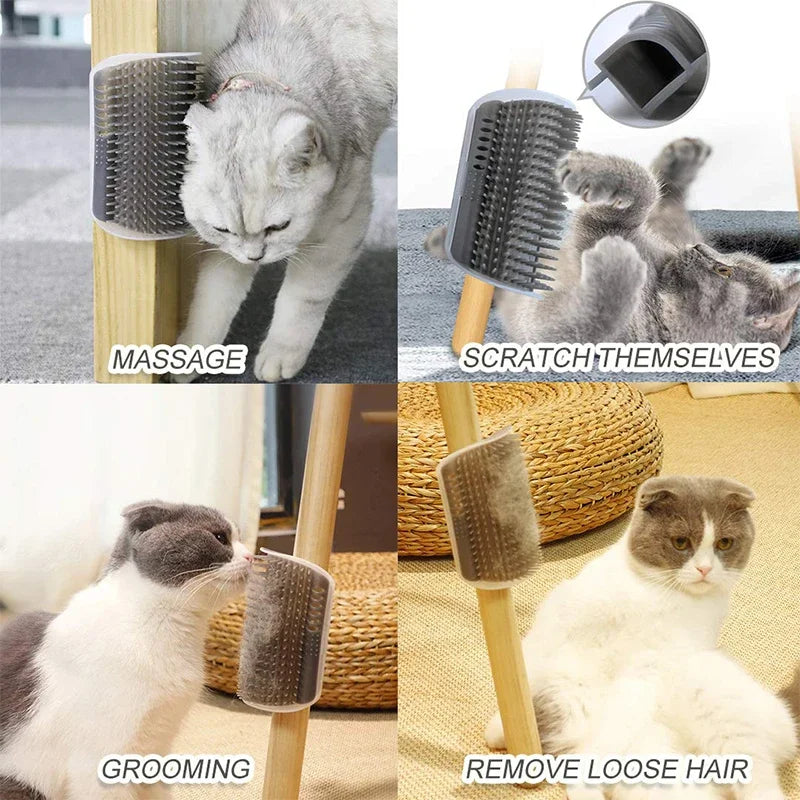 New Pet Comb Removable Cat Corner Scratching Rubbing Brush Pet Hair Removal Massage Comb Pet Grooming Cleaning Supplies Scratche