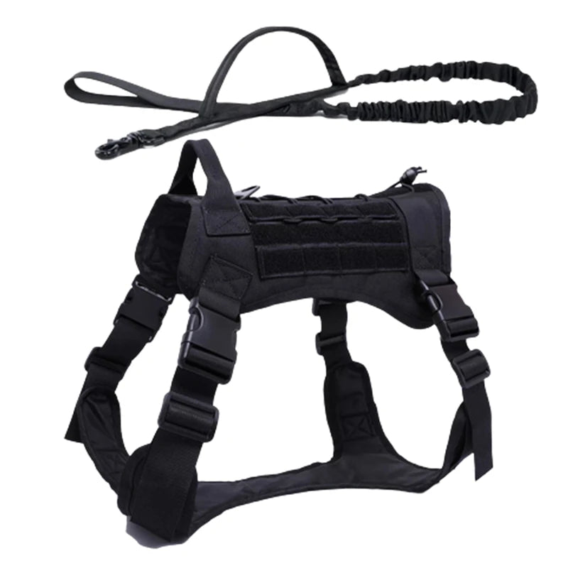 K9 Tactical Military Vest Pet German Shepherd Golden Retriever Tactical  Training Dog Harness and Leash Set For All Breeds Dogs