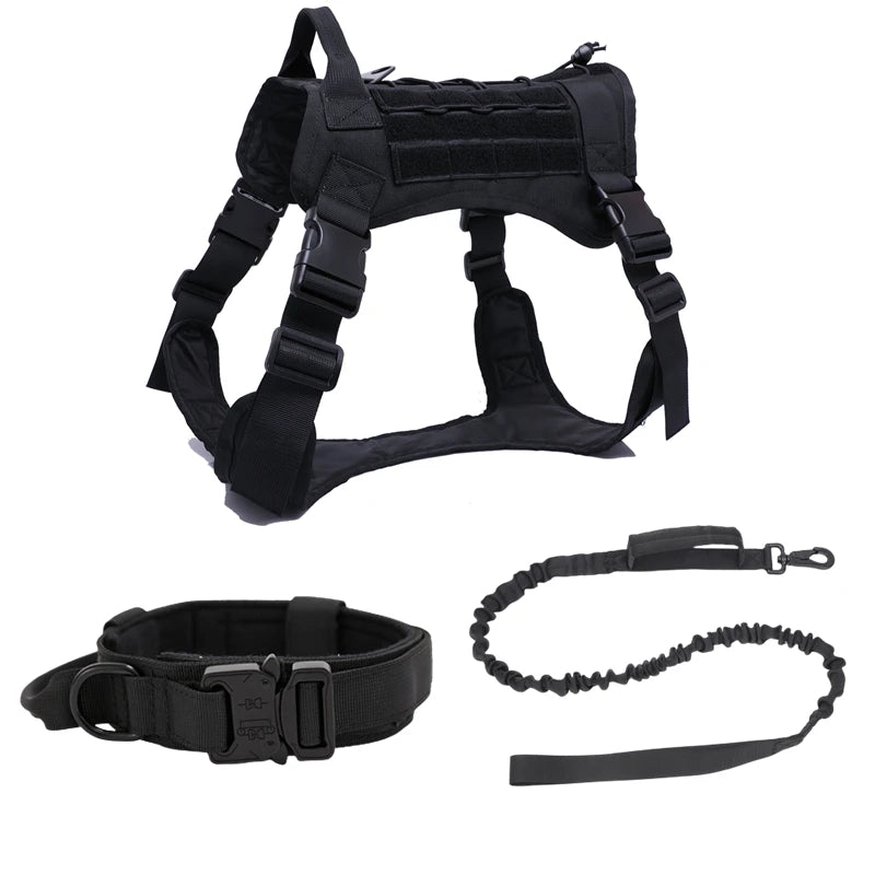 K9 Tactical Military Vest Pet German Shepherd Golden Retriever Tactical  Training Dog Harness and Leash Set For All Breeds Dogs