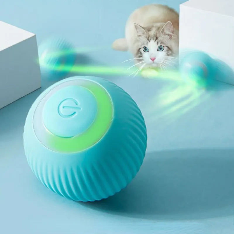 Interactive Self-Rolling Smart Electric Cat Ball Toy for Indoor Feline Fun and Training